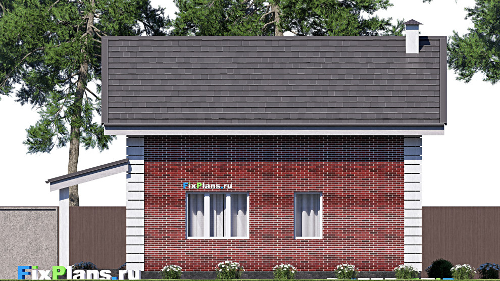 Проект дома с мансардой 10х11 м S111м2 F-17342