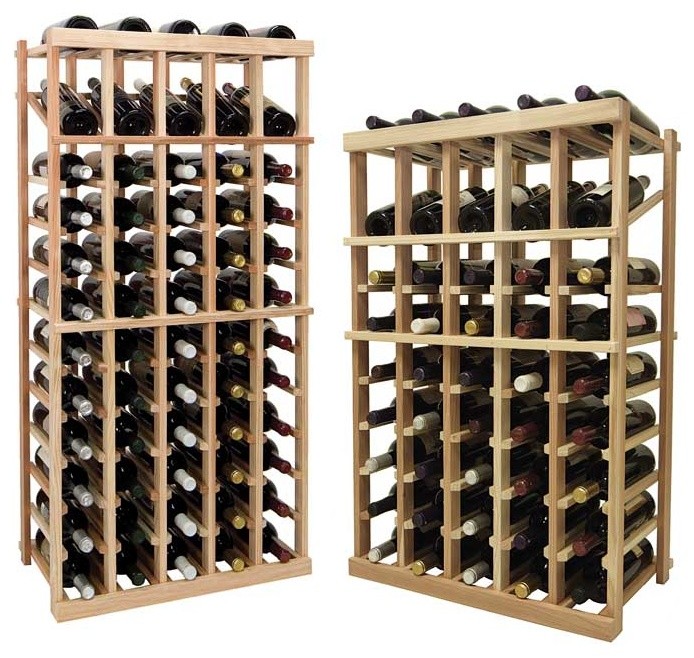 Vintner Series Wine Racks - Individual Bottle Wine Rack - 5 Columns with Display