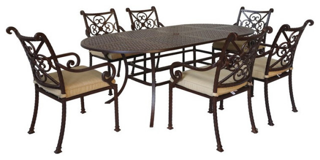 newport 7 piece outdoor dining set