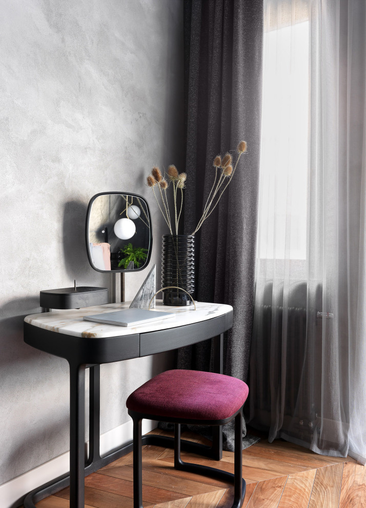 Apartment with grey shades in Saint-Petersburg