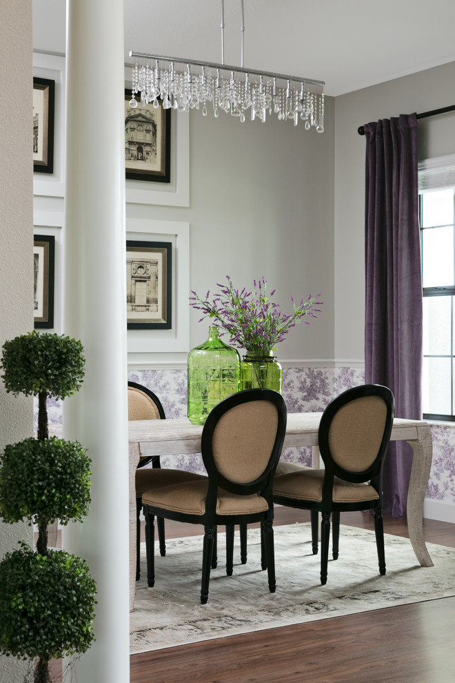 Dining room - transitional dining room idea