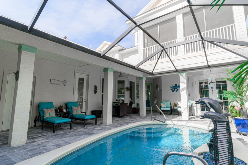 Travertine Pavers Pool Deck