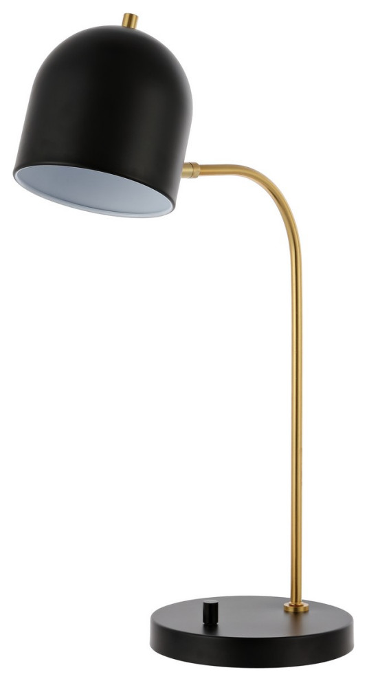 Safavieh Drina Table Lamp With USB Port Black/Gold Transitional