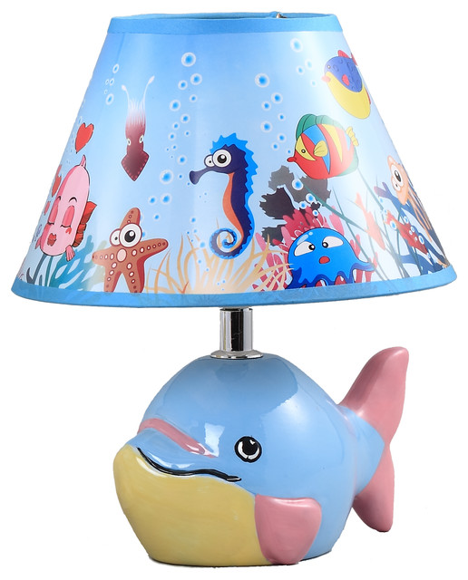 blue kids lamp