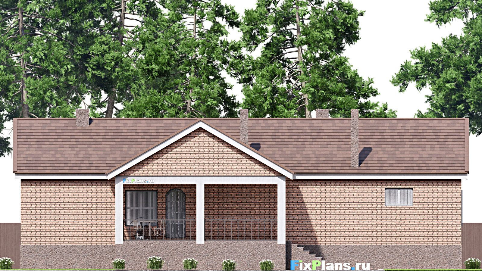 Проект одноэтажного дома 22х18м S438м2 F-16892