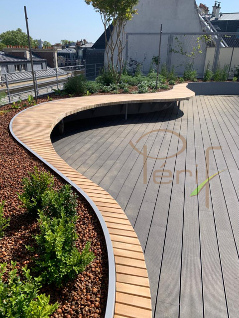 Nos r&eacute;alisations : Platelages Bois contemporaneo-terraza-y-balcon