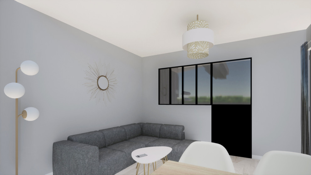 Aménagement d'un studio en 2 pièces / Projet en cours