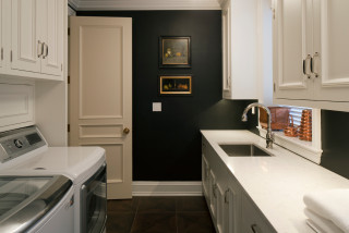 Black walls sale white cabinets