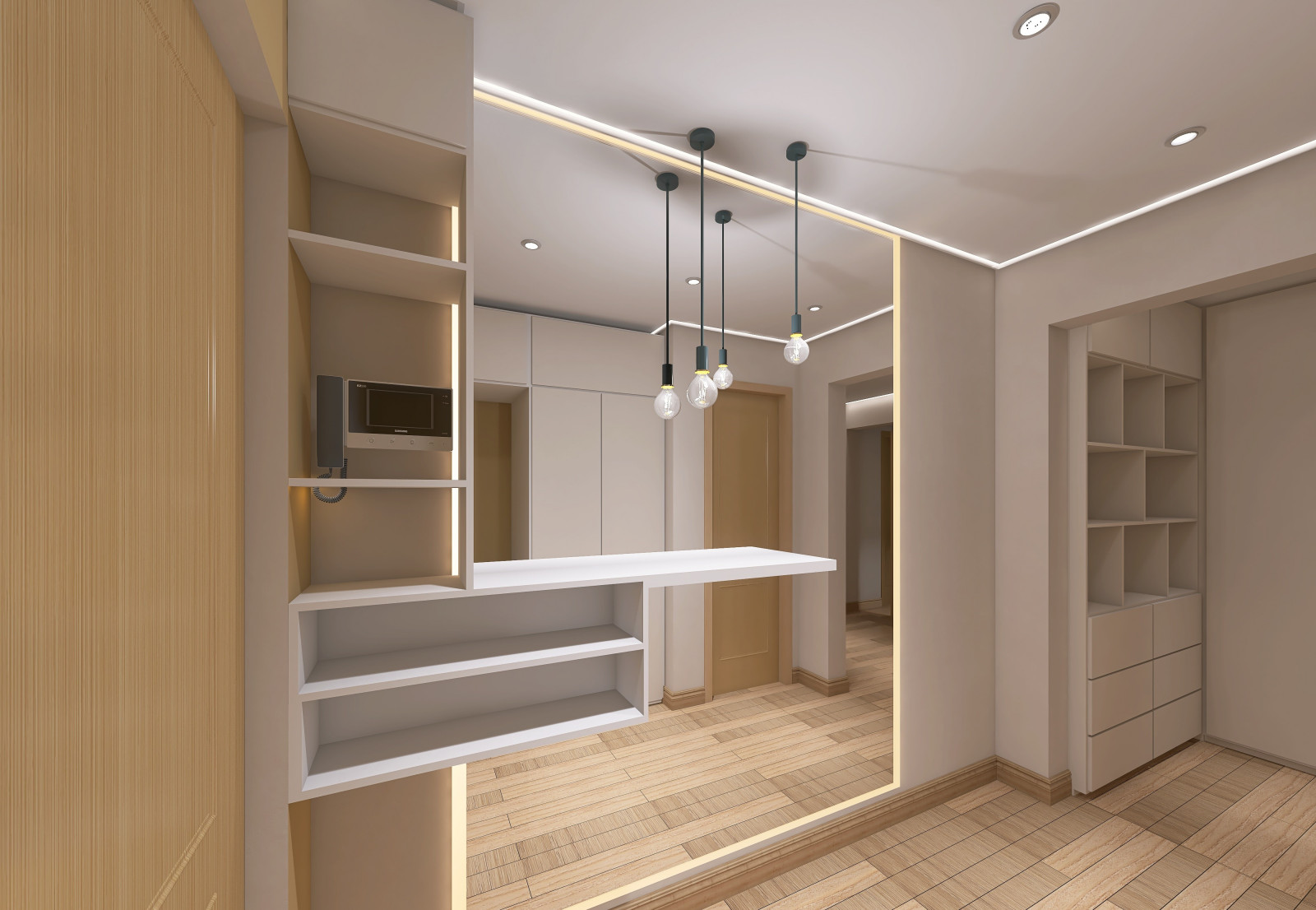 Частичный проект кухня и коридор