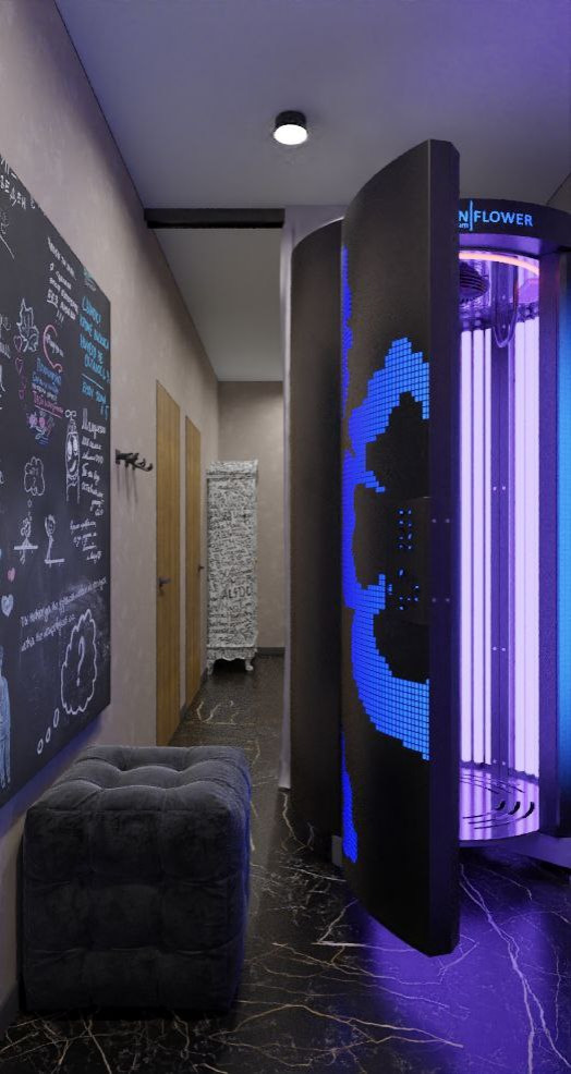 Дизайн массажной студии в стиле эклектика