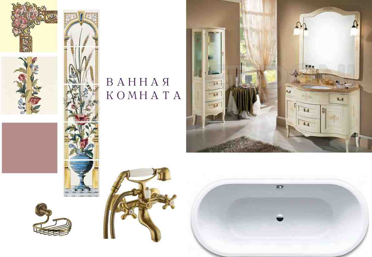 Коллаж ванной комнаты