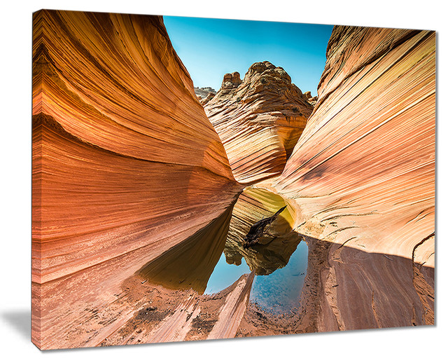 Water Inside Arizona Wave Canvas Print Southwestern Prints And Posters By Designart