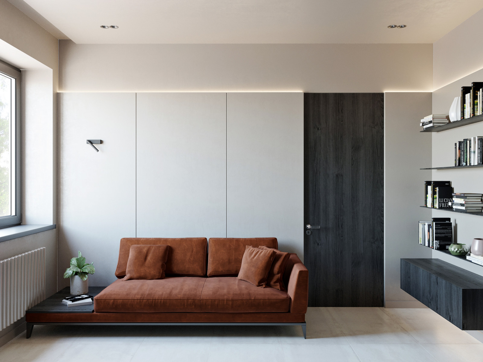 Дом в бежевых тонах