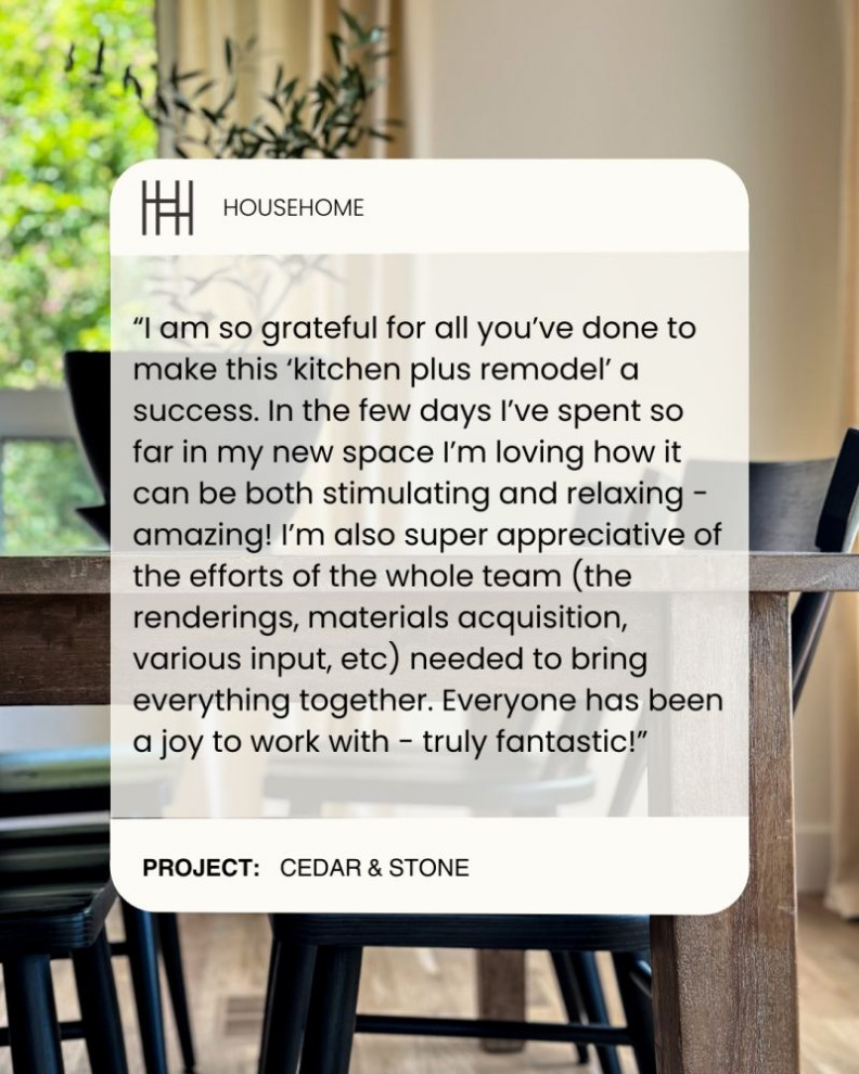 HouseHome Interior Design Testimonial