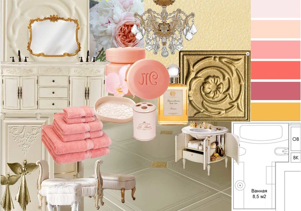 Квартира к классическом стиле нео-барокко