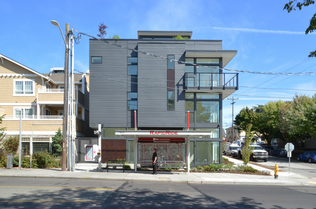 West Elevation contemporaneo-fachada