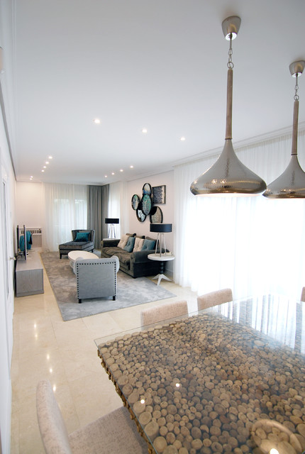 La calidez de un nuevo hogar contemporary-living-room