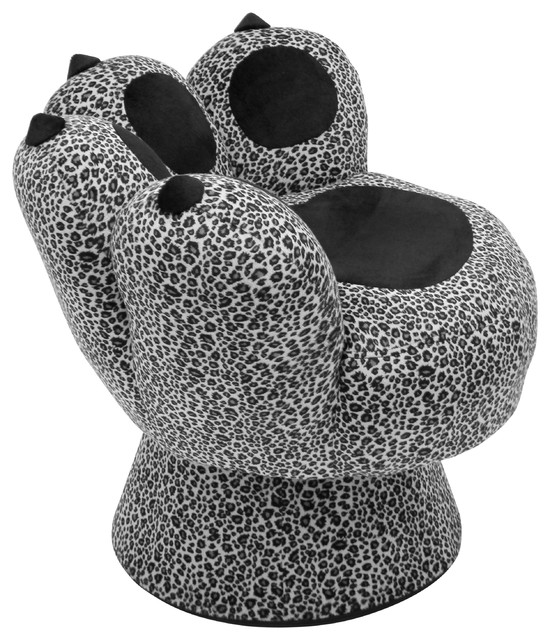 Lumisource Paw Chair Eclectic Armchairs And Accent Chairs By Paw Chair Snow Leopard
