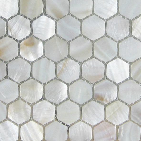 American hexagon mother of pearl tiles white mosaic backsplash kitchen wall tile