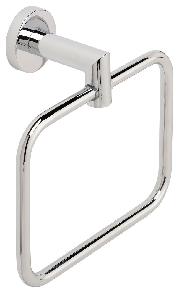 Circular Towel Holder, Polished Contemporary Towel Rings by Ponte
