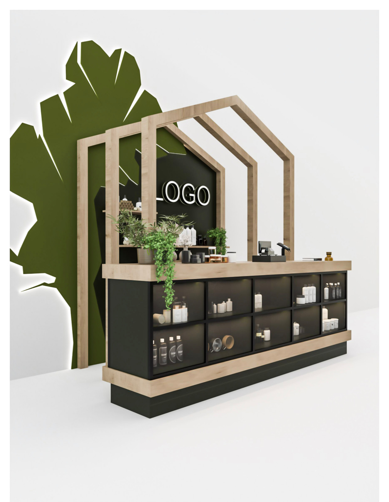 Дизайн торгового островка ЭКО-косметики