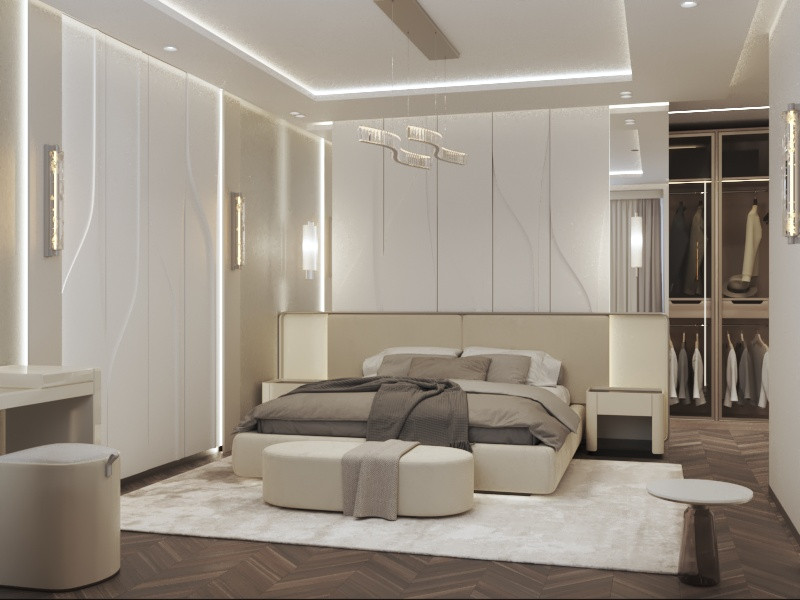 Современная квартира в 2 уровня