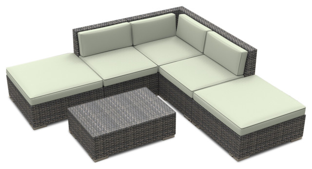 Bali Outdoor Patio Furniture Sofa Sectional 6 Piece Set Tropical Bali Outdoor Patio Furniture Sofa Sectional 6 Piece Set Tropical Lounge Sets By Urban Furnishing