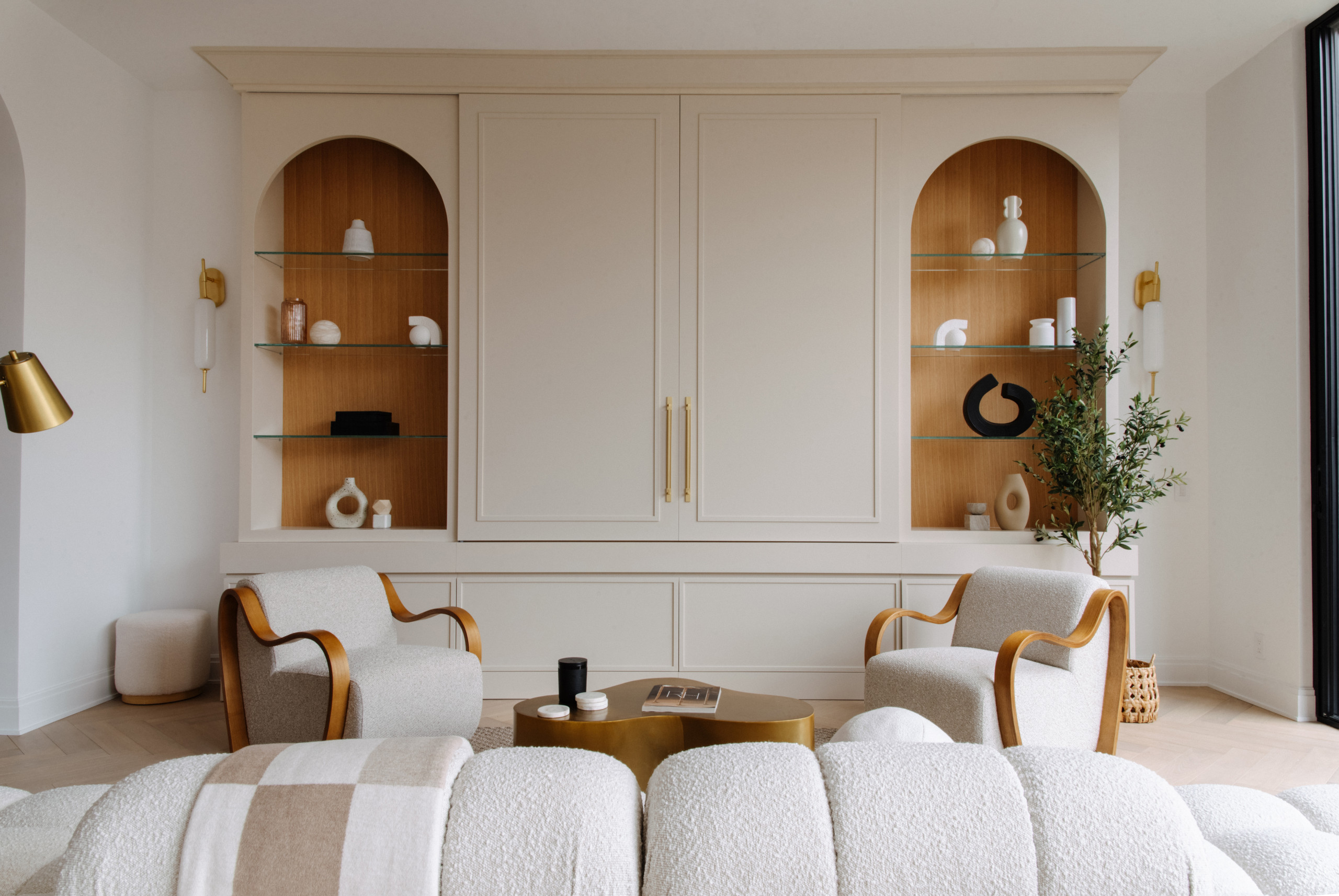 Family room millwork