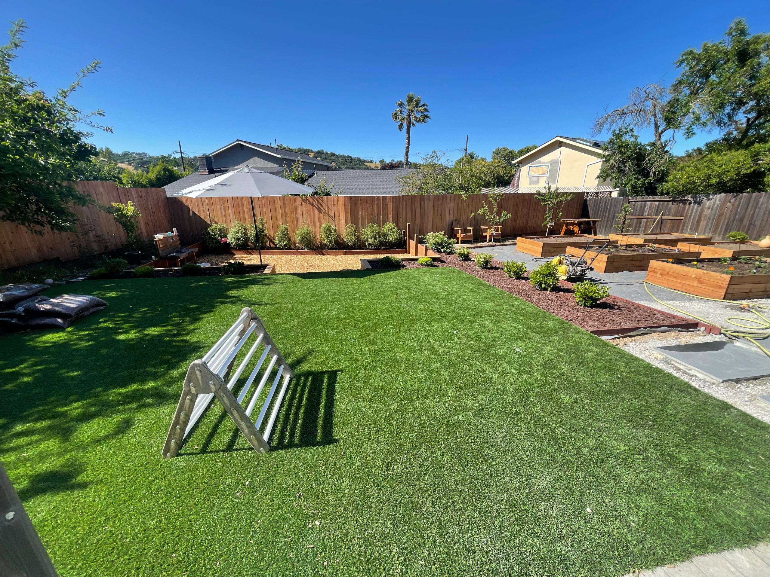 back yard planters