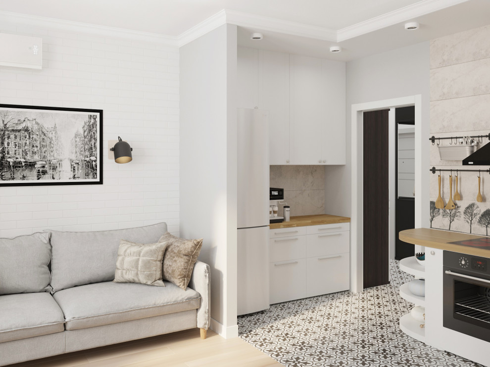 Студия в скандинавском настроении