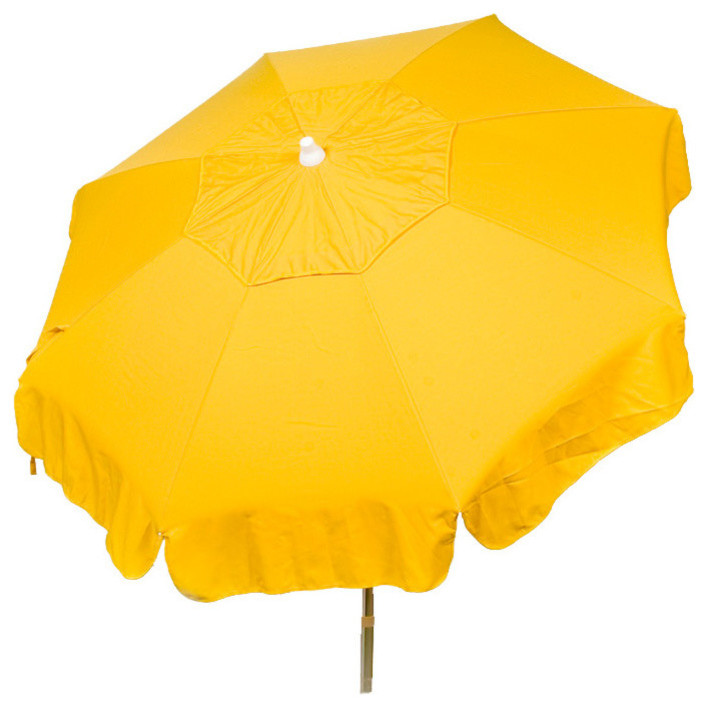 Italian Umbrella, Yellow, Beach Pole