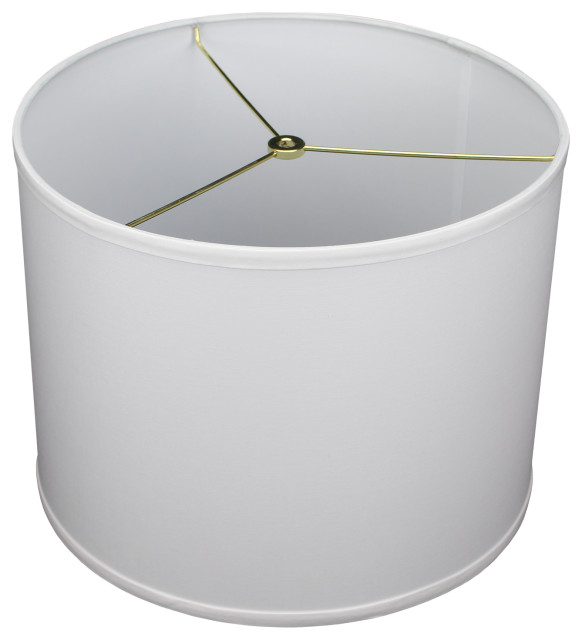 Fenchel Shades 14"x14"x11" Brass Spider Attachment Drum Lamp Shade