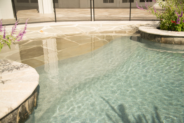 Beach Entry Pools Beach Style Miami By A G Concrete Pools Inc