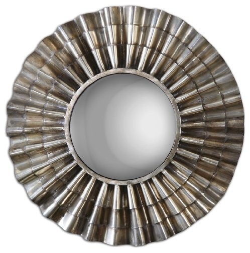 Uttermost 12876 Manzoni Round Mirror Contemporary Wall Mirrors Uttermost 12876 Manzoni Round Mirror