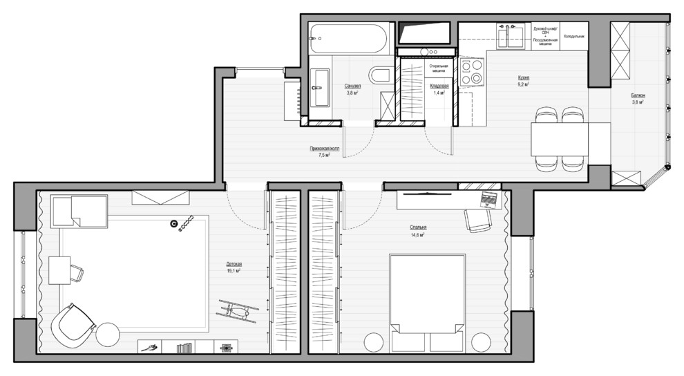 Планировочное решение - 3 вариант