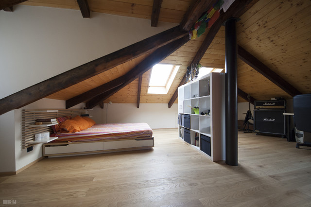 Camera Da Letto Sottotetto.Recupero Sottotetto Contemporary Bedroom Turin By 3p Project