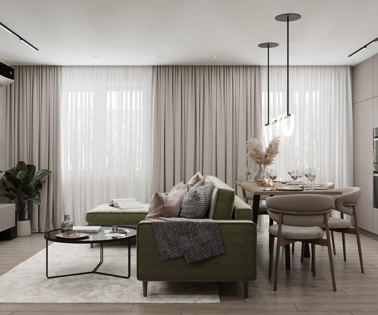 Дизайн интерьер квартиры в светлых тонах