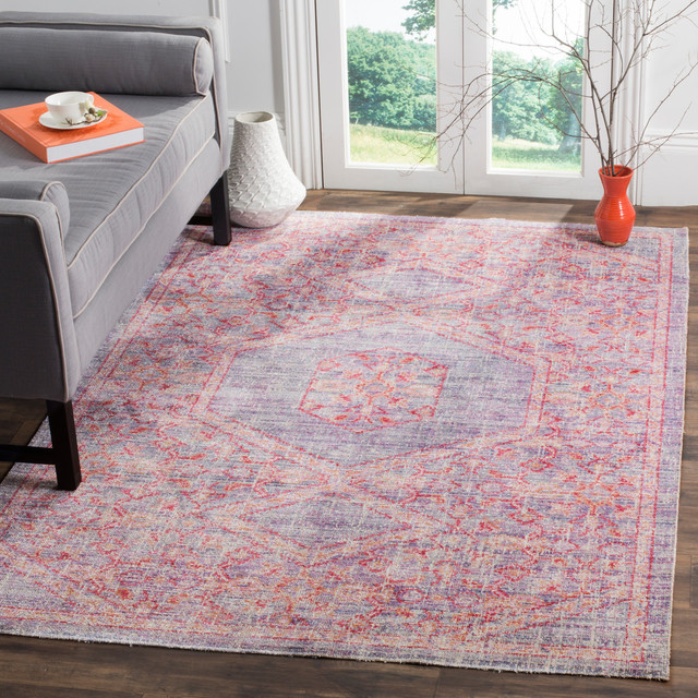 Safavieh Windsor Collection WDS311 Rug, Lavender/Fuchsia, 5' X 7'