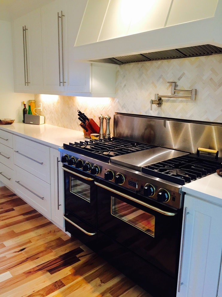 Inspiration for a transitional kitchen remodel in Denver