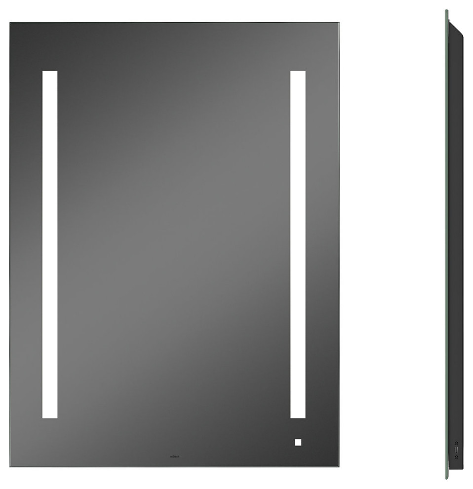 AiO Lighted Mirror 30"x30"x1-1/2" LUM Lighting 2700K Temp, WLight, AM3030RFPW