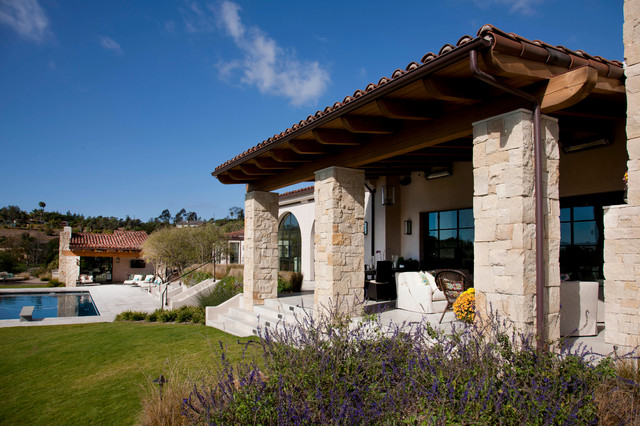 Rancho Santa Fe medelhavsstil-fasad