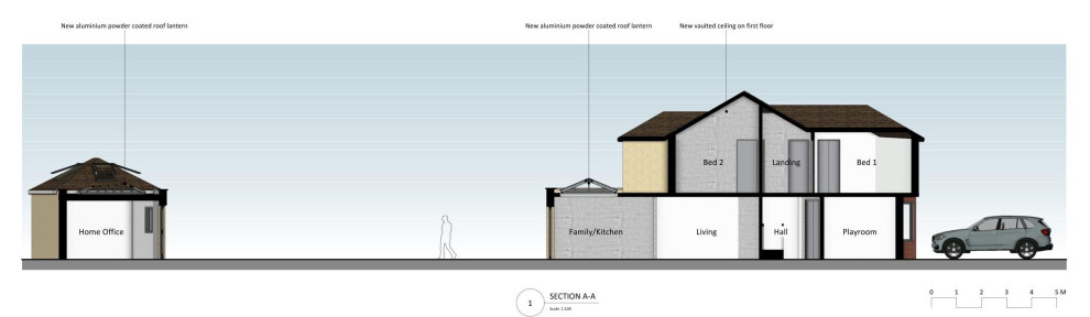 Demolition, construction and extension