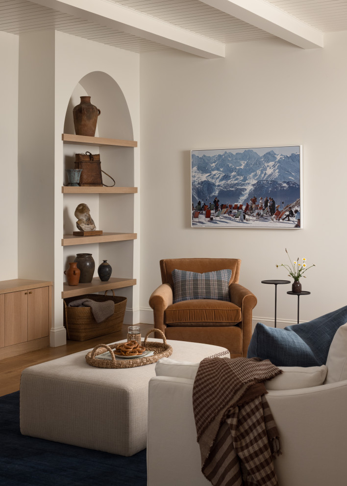 Example of a transitional basement design in Kansas City