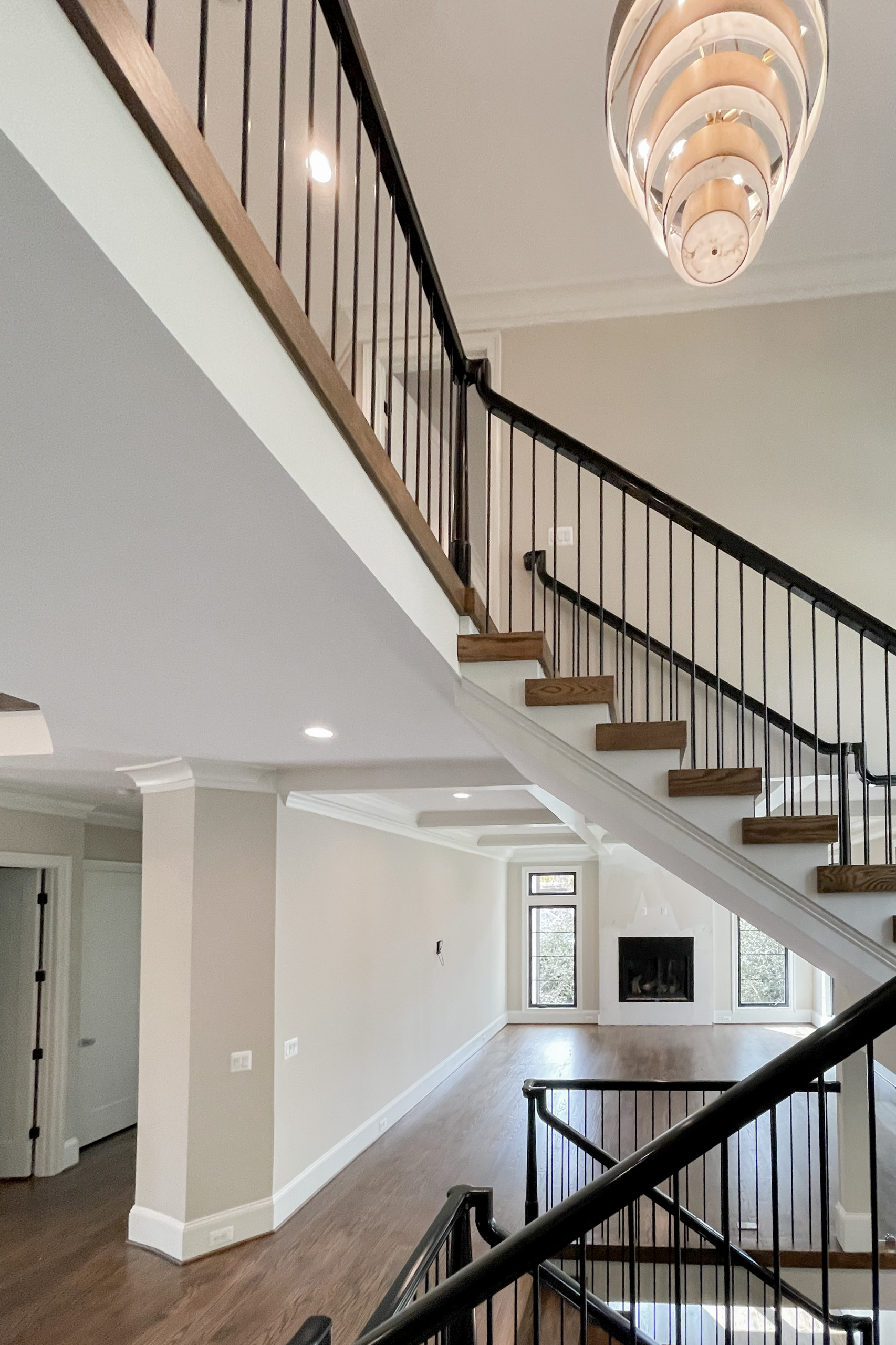 89_Eclectic and Edguy Staircase in French Contemporary Residence, McLean VA 2210