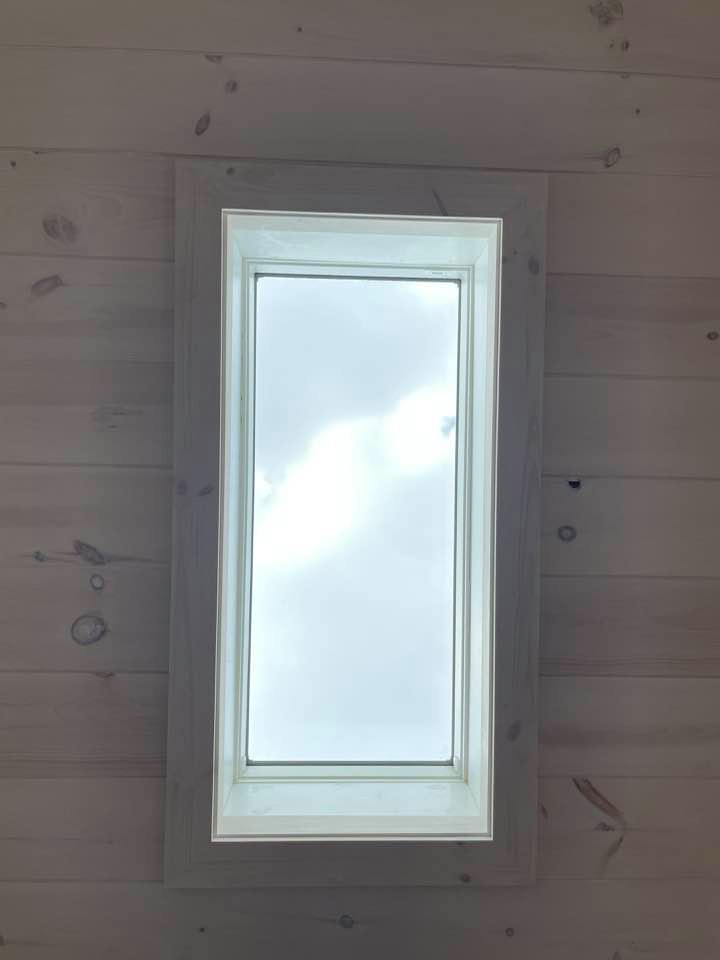 Pickled Pine Vaulted Ceiling Skylight