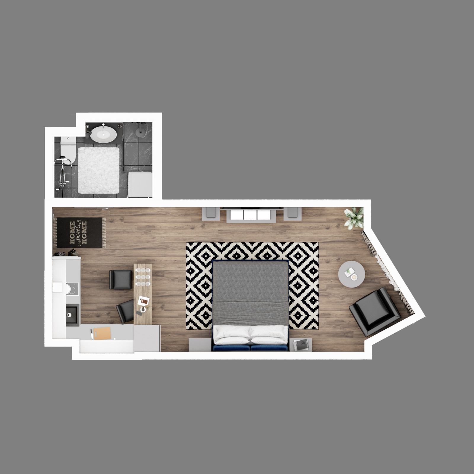 Interior Design in minimalistic style