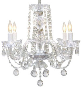Swarovski Crystal Trimmed Chandelier Murano Venetian Style All Crystal