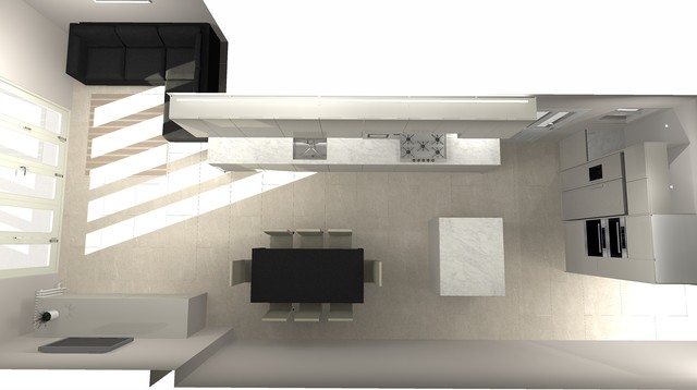 Kitchen Project 4 - Gloss Light Grey in Acton trendy-koekken