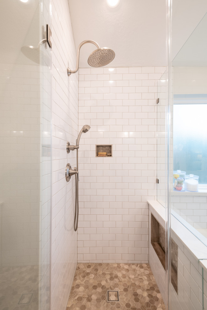 Inspiration for a transitional bathroom remodel in Houston