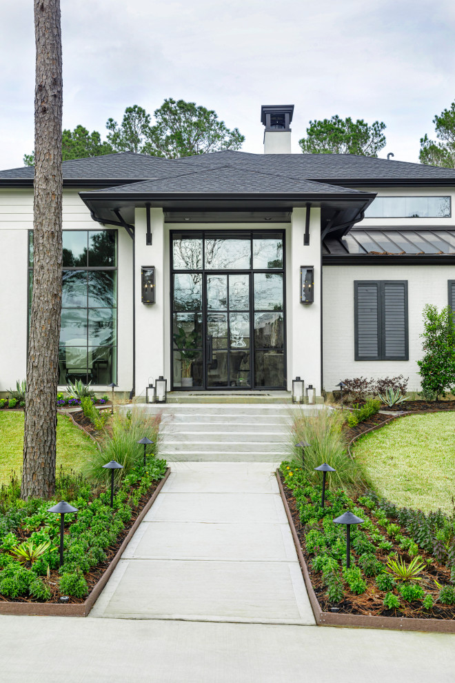Home design - transitional home design idea in Houston